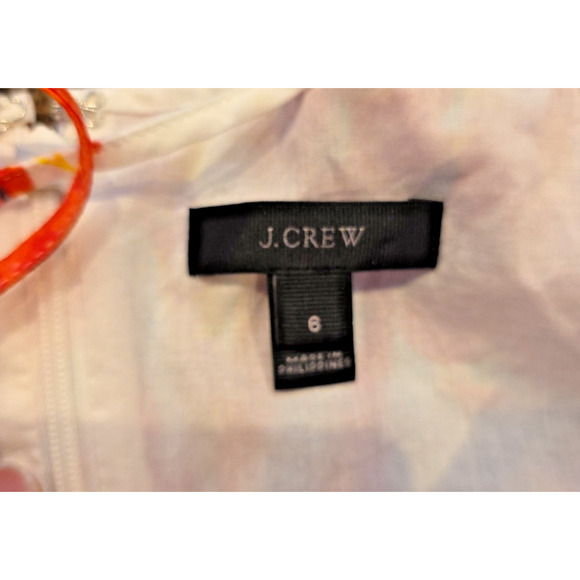 J.Crew Ratti Pineapple Dress 6 Cotton Lined Pockets Summer Vacation Resort Wear - Picture 7 of 9